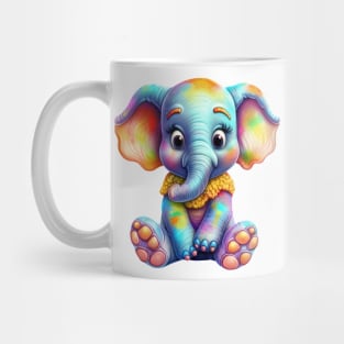 Rainbow Baby Elephant Mug